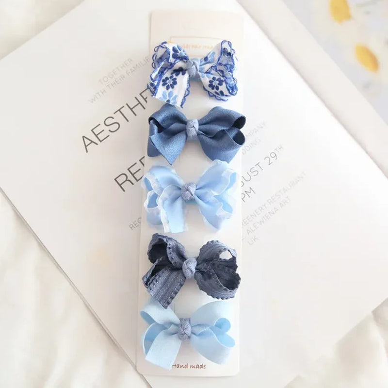 10/5Pcs Bowknot Baby Girl Hairpins Cute Floral Plaid Dot Children Hair Clips Baby Hairpin Kids Barrettes Baby Hair Accessories