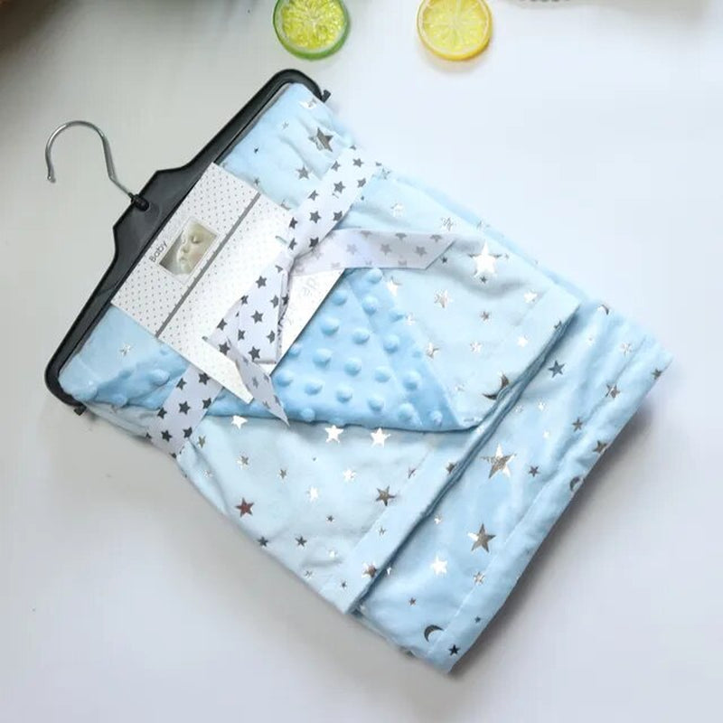 Newborn Baby Blanket Thick Warm Thermal Flannel Fleece Quilts Infant Bebe Cotton Fox Lion Swaddle Envelope Receiving Blankets