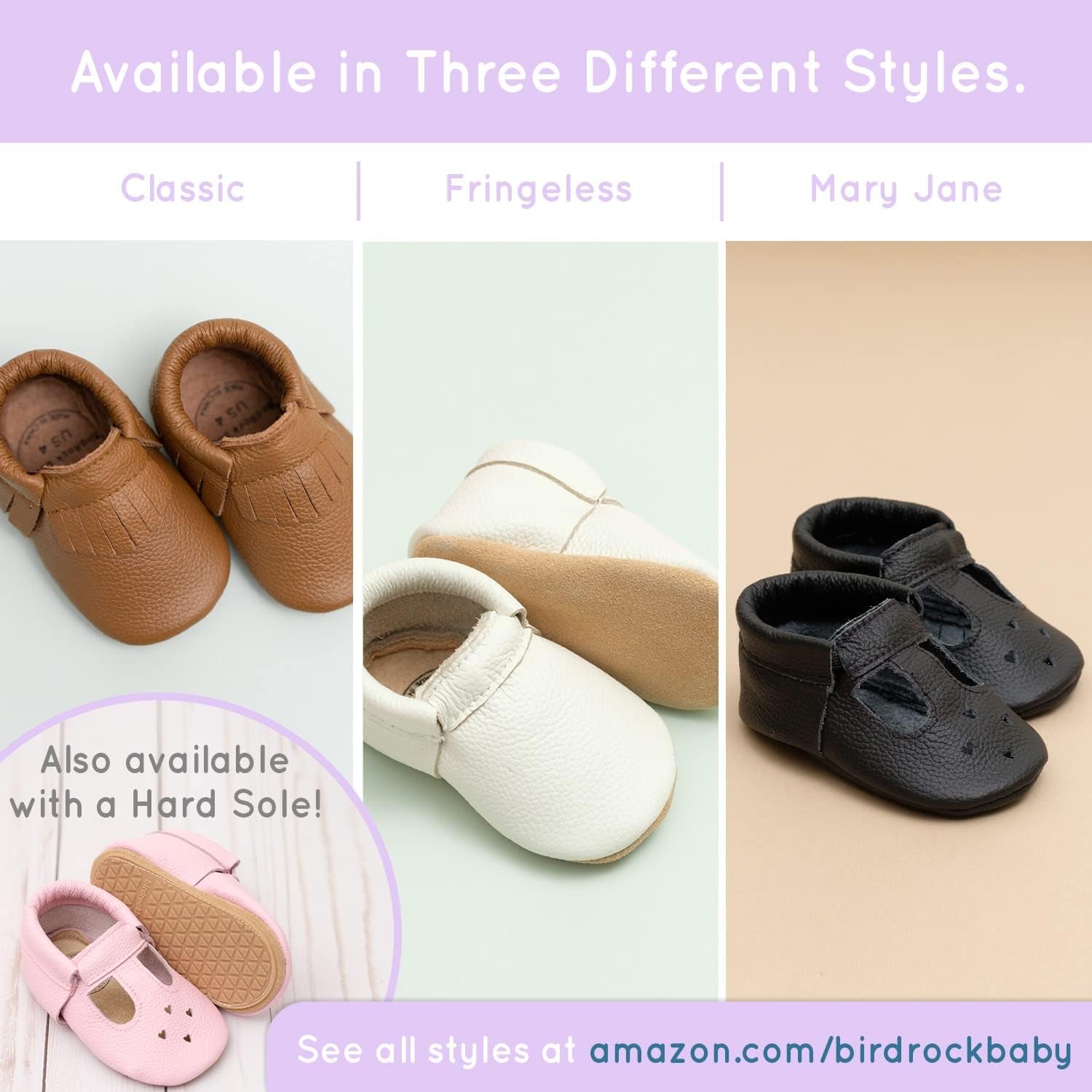 Mary Jane Moccasins - Genuine Leather Soft Sole Baby Girl Shoes for Newborns, Infants, Babies, and Toddlers