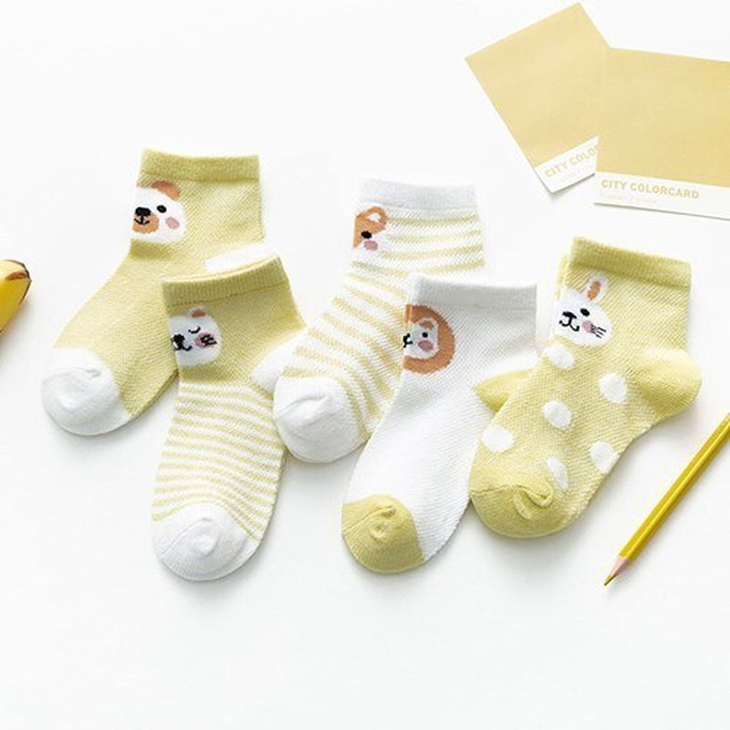 5Pairs/Lot Baby Boy Socks Summer Mesh Thin Baby Socks for Girls Cotton Newborn Infant Baby Girl Socks