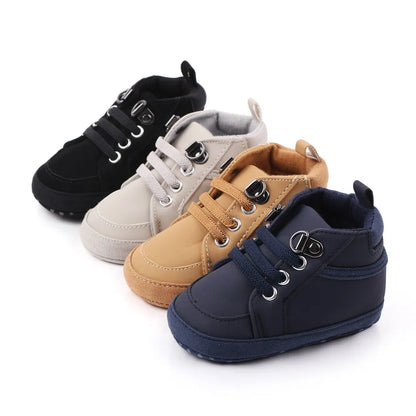 Newborn Baby Shoes for 1 Year Boy Crib Bootie Infant Anti-Slip Soft Sole Leather First Walkers Toddler Moccasins Doll Shoe Gifts