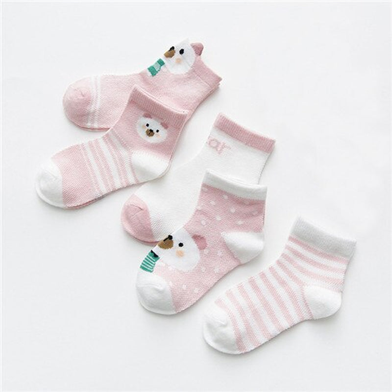 5Pairs/Lot Baby Boy Socks Summer Mesh Thin Baby Socks for Girls Cotton Newborn Infant Baby Girl Socks