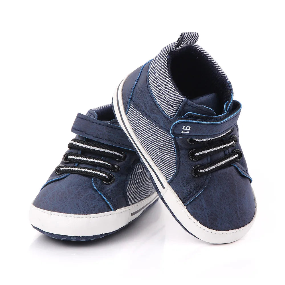 Brand Baby Shoes Anti-Slip Soft Sole Toddler First Walkers Newborn Boots Step Shoe Infant Baby Boy Shoes for 1 Year Old Footwear