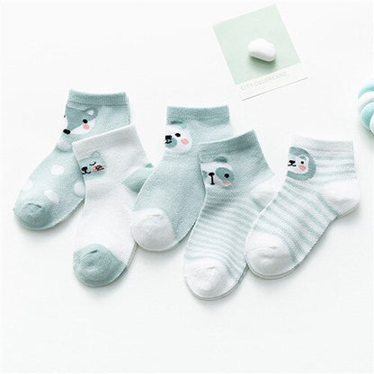 5Pairs/Lot Baby Boy Socks Summer Mesh Thin Baby Socks for Girls Cotton Newborn Infant Baby Girl Socks